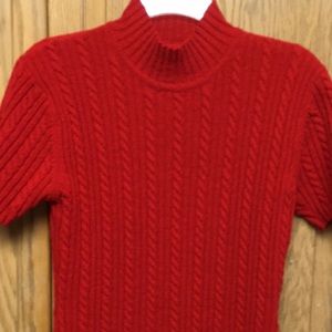 Jones New York Red Vibrant Top